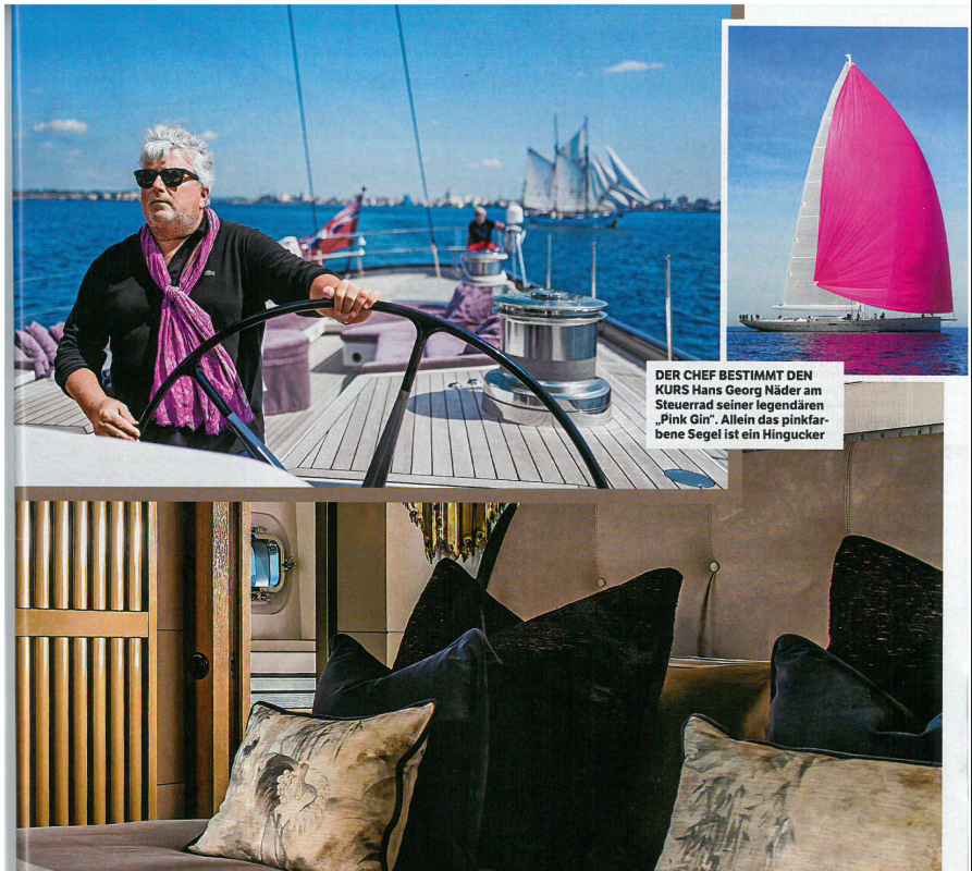 Näder showcasing is luxury yacht for Bunte (18 | 2018)