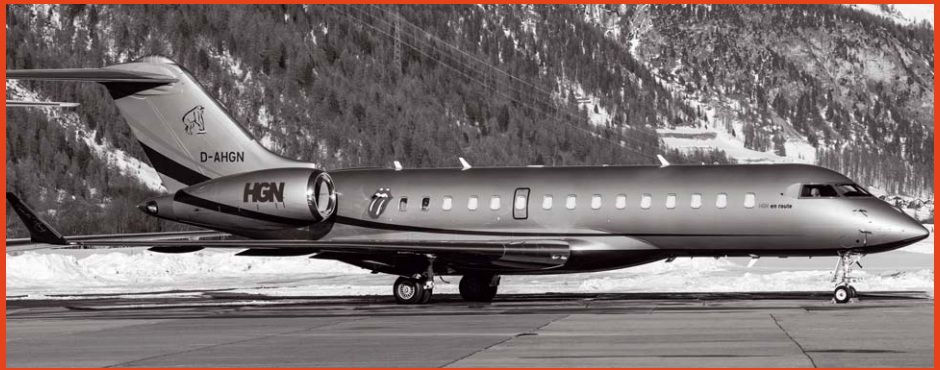 Hans Georg Näder’s (“HGN”) Bombardier Global 7500 (costs: $81M + $4.4M annually), via WirtschaftsWoche
