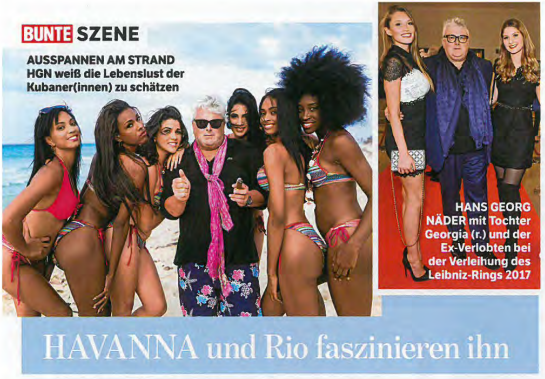 Näder with his local contacts for Bunte (18 | 2018)